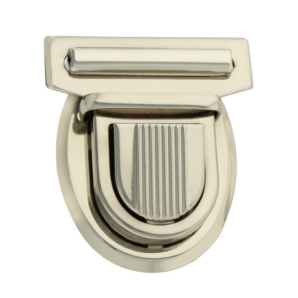 Fermoir tourniquet ovale – Nickelé