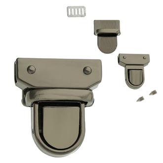 Taschenverschluss – Schwarzes Nickel, 29 mm