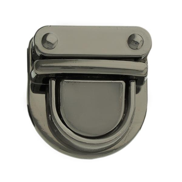 Fermoir tourniquet ovale – Nickel Noir
