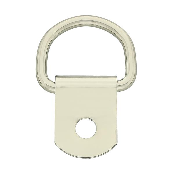 Clip mit D-Ring – Vernickelt