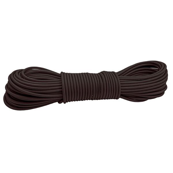 Rundes Kunstleder ø 6 mm – Schwarz