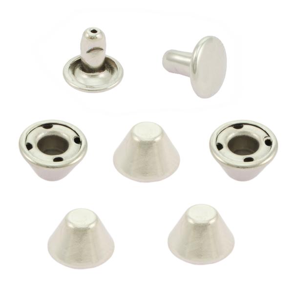 Rivet cône ø 8 mm – nickelé (100 pcs)