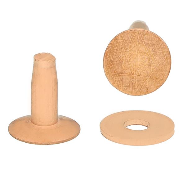 Rivets en cuivre et bavures (100 pcs)