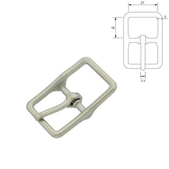 Center bar buckle – Stainless Steel (AISI 304), 13–27 mm