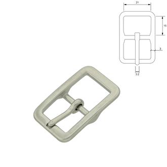 Boucle de sangle droite – Acier inoxydable moulé, 21–29 mm