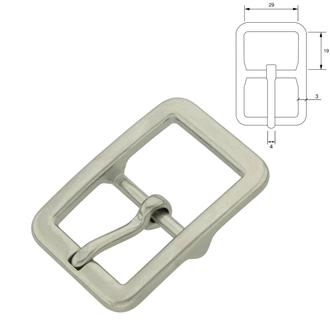 Center bar buckle – Stainless Steel (AISI 304), 21–29 mm
