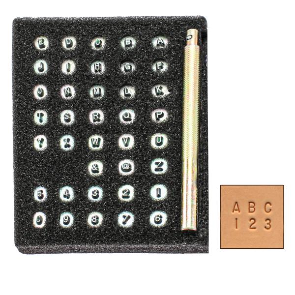 Lot De 36 Lettres à Frapper 4mm - A-Z, 0-9, &, Pour Métal, Cuir, Bois, Gaufrage DIY