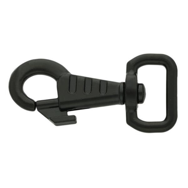 Karabinerhaken Deluxe 48 mm/10Q – Schwarz