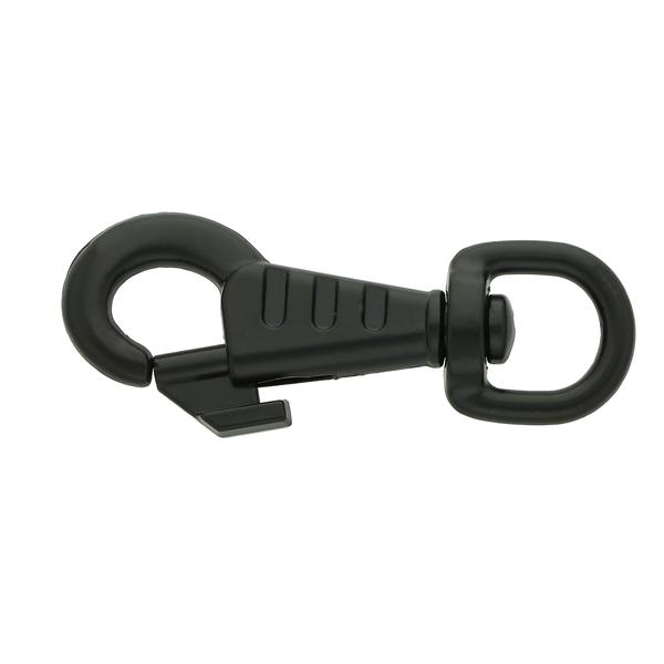 Ozdobiony karabińczyk 50 mm/10 – czarny