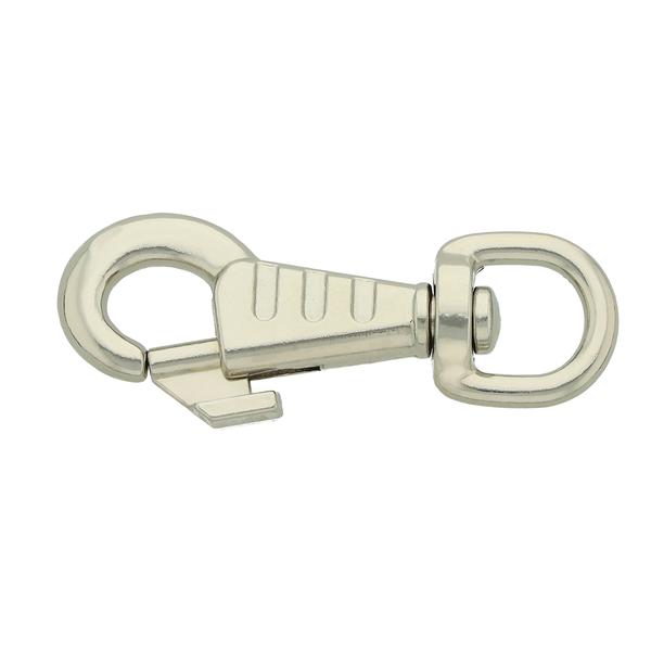 Karabinerhaken Deluxe 51 mm/10 – Vernickelt