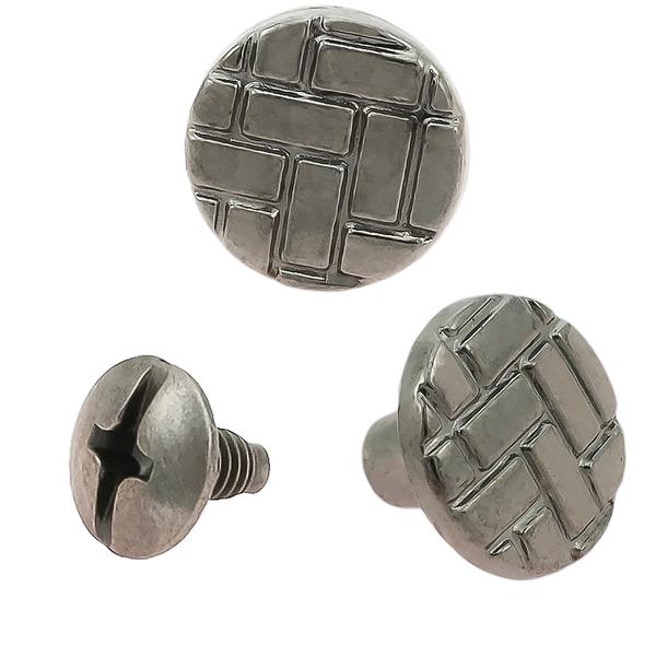 Vis Chicago décorative 6 mm (100 pcs) – Nickel Noir