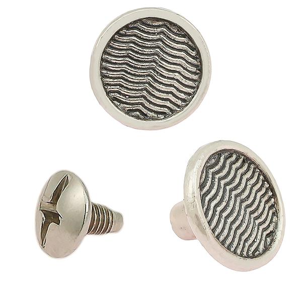 Dekorative Buchschraube 6 mm (100 Stk.) – Vernickelt