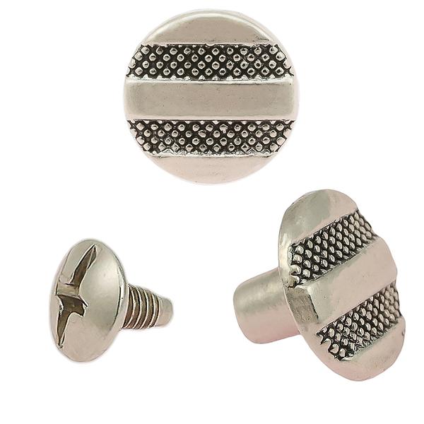Vis Chicago décorative 6 mm (100 pcs) – Nickelé