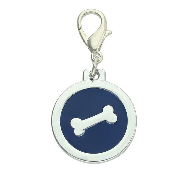 Identifizierungsplatte – Knochen – blau