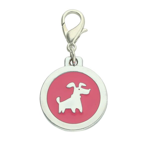 Dog identity ID tag – Doggie Pink