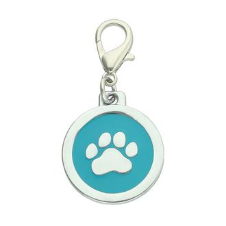Dog identity ID tag – Paw Blue