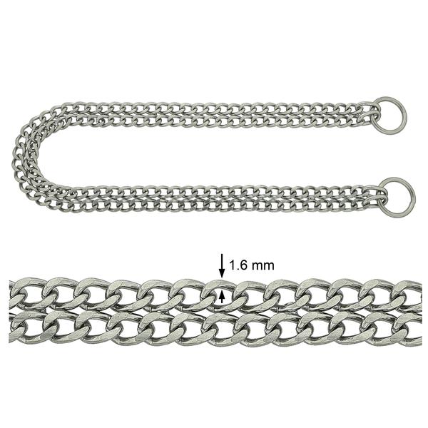 Collar estrangulador de doble fila