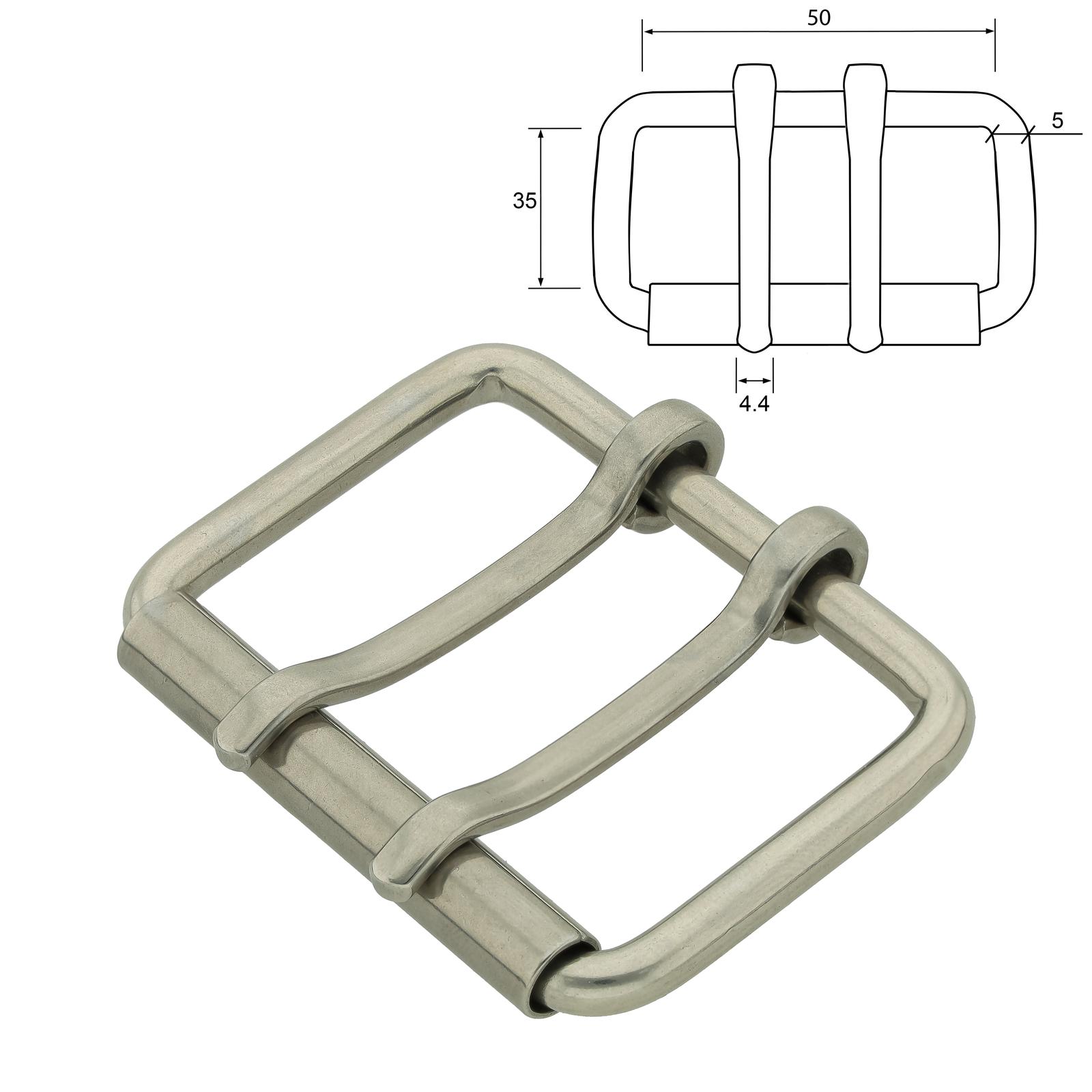 Double Prong Roller buckle 50 mm, Stainless Steel display picture 3