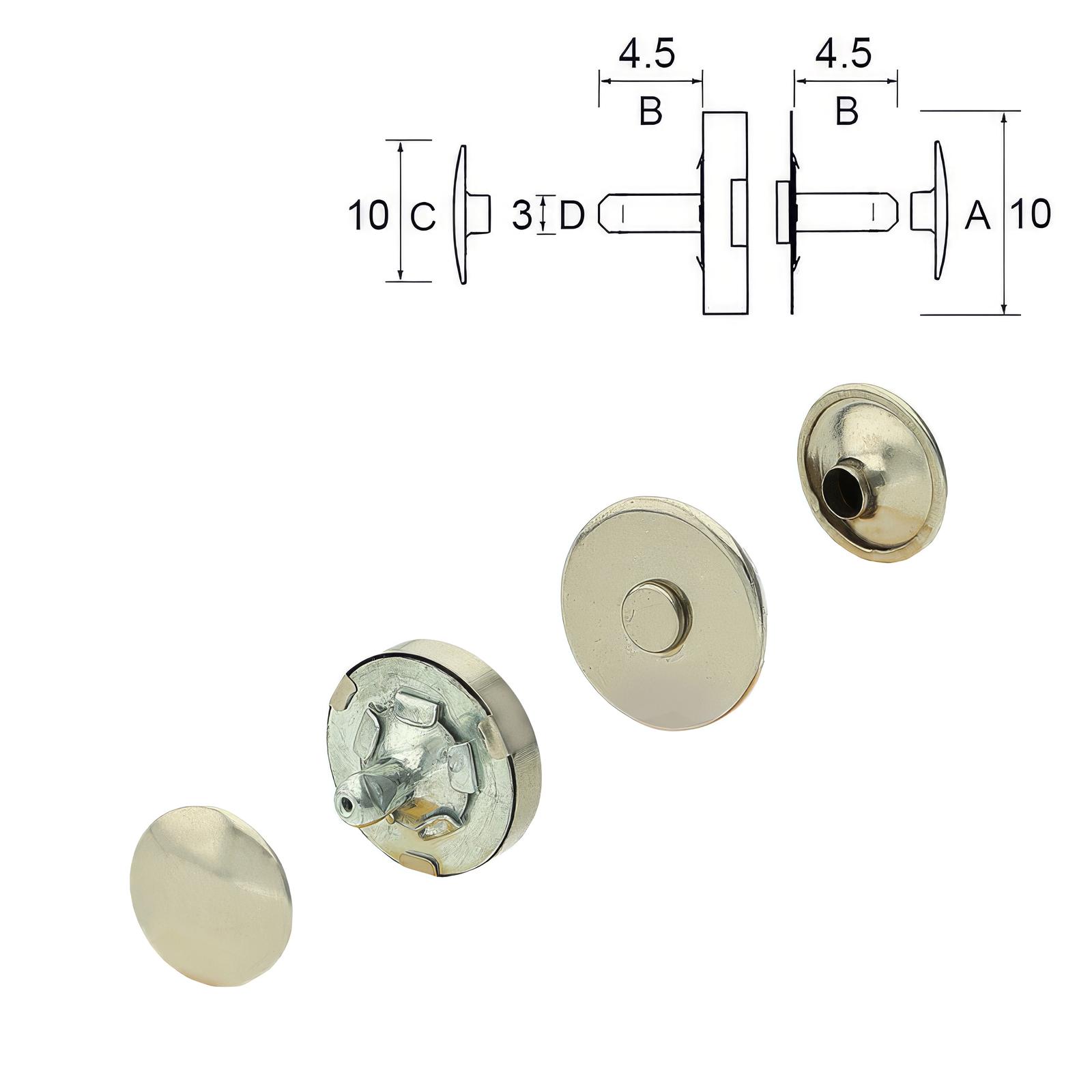 Boutons pression ALFA / 15mm en acier, pour textile, vêtements, cuir