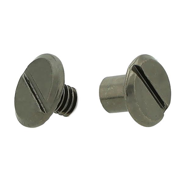 Oboustranný opaskový šroubek 6 mm (100 ks) – černý nikl