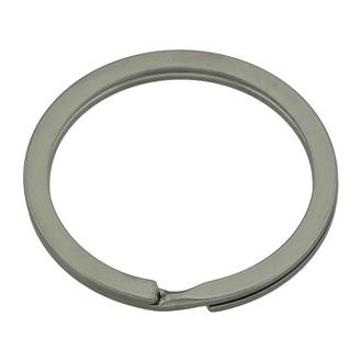 Schlüsselring Flach – Schwarzes Nickel: 30 mm