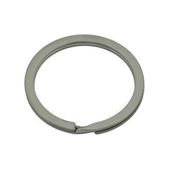 Schlüsselring Flach – Schwarzes Nickel: 23 mm