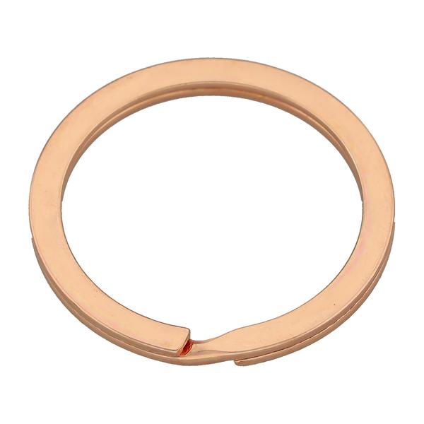 Flat Split Ring – Rose Gold