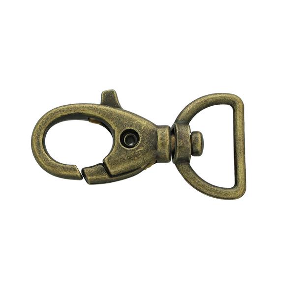 Karabinerhaken 39 mm/16Q – Alt-Messing