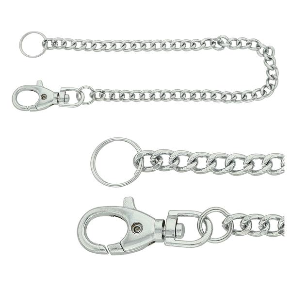 Cadena para llaves – Cromo Plateado