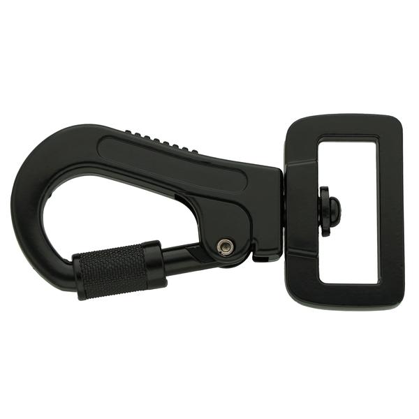 Karabińczyk do smyczy z blokadą bagnetową 57 mm/15Q – czarny