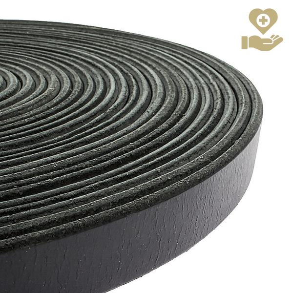 Lederriemen 13 mm, Schwarz