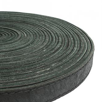 Lederriemen mit Kuhfell 20 mm, Schwarz