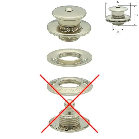 LOXX® Fastener – Nickel-Plated Brass