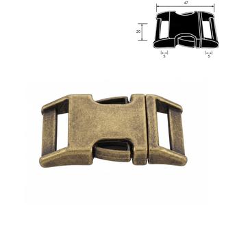 Metal Side Release Buckle Plus – Antique Brass