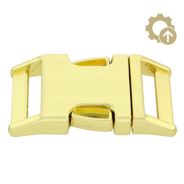 Metal Side Release Buckle Plus – Brass Plated