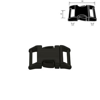Kovový trojzubec Plus – černá: 13 mm