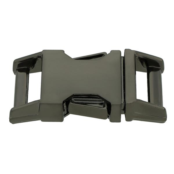 Hebilla metálica de liberación lateral – Gris