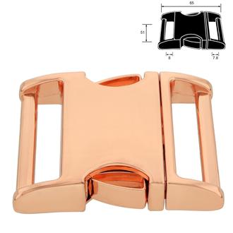 Metall-Steckschnallen Plus – Roségold: 51 mm