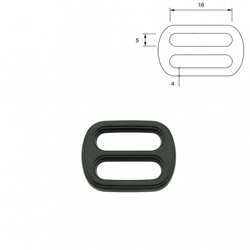Metal Tri glide 16–50 mm, Black | Pet Hardware®