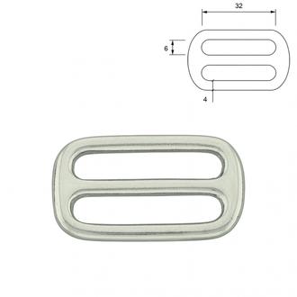 Metallschieber – Verchromtes Messing: 32 mm