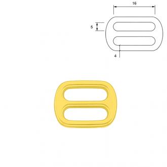 Metallschieber – Vergoldet, 16 mm