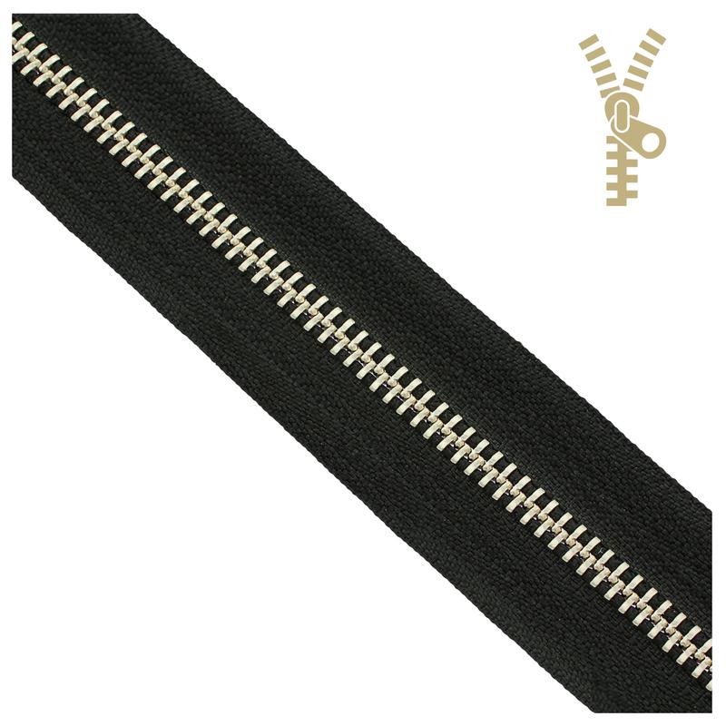 WedDecor YKK-Reißverschluss Offenes Ende – Goldene Zähne, Messing, 41 Cm, Für Jacken, Taschen, Schwere Stoffe