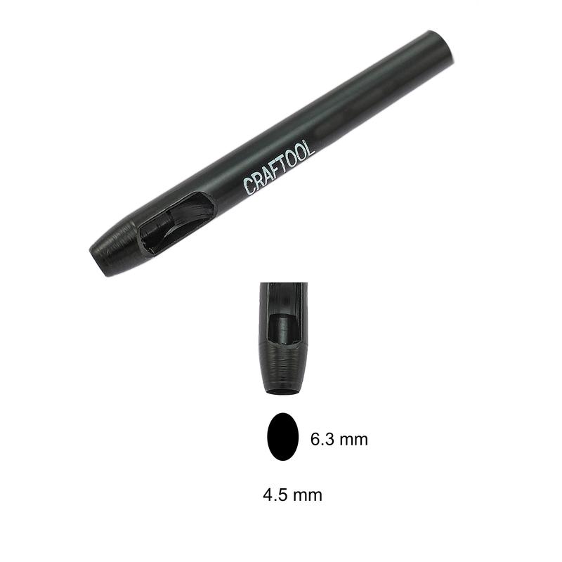 Jeu De 7 Poinçons Ronds Et Ovales Pour Cuir, S&R, Perforatrice Manuelle 274.100.225