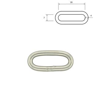 Ovaler Ring – Edelstahl: 26 mm
