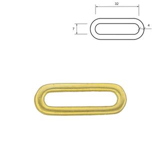 Ovaler Ring – Messing: 32 mm