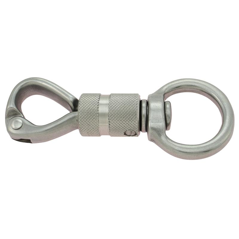 Mousqueton Inox 316 Avec Manille Pivotante - 92mm - Parfait Pour Voile, Accroche, Bricolage - Neuf