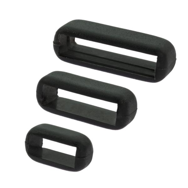 Passant plat en plastique 10 mm, arrondi