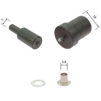 Outillage de pose d'oeillets ø 3,6 mm