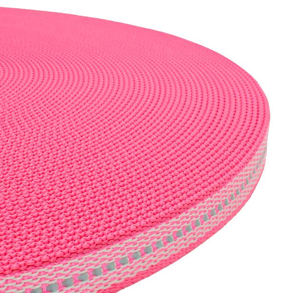 Reflective Rubber Webbing – Pink