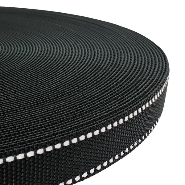 Gurtband mit Reflexstreifen – Schwarzes